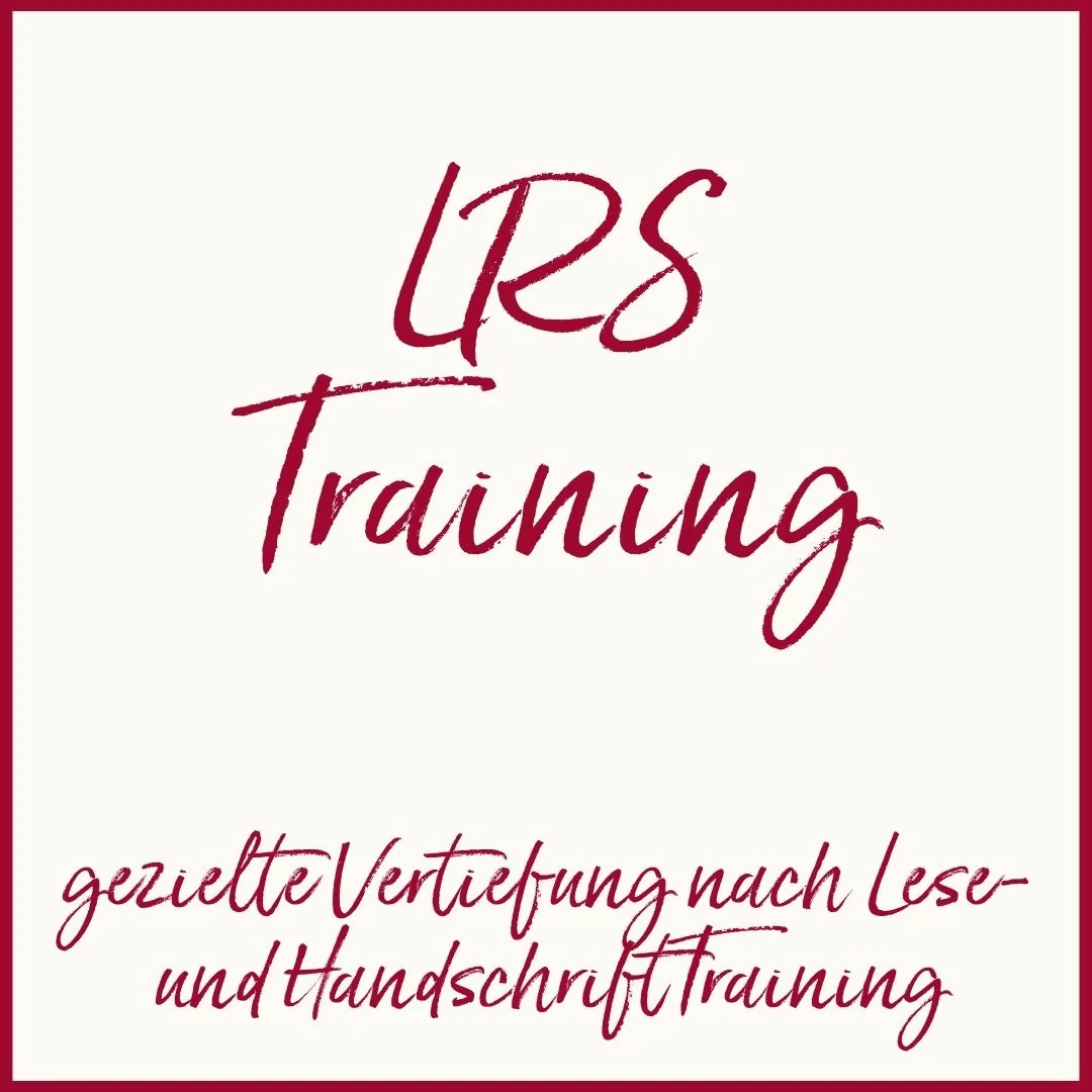 Angebot - LRS-Training - ErfolgsteamFamilie Angebot "LRS-Training", Erfolgsteam Familie