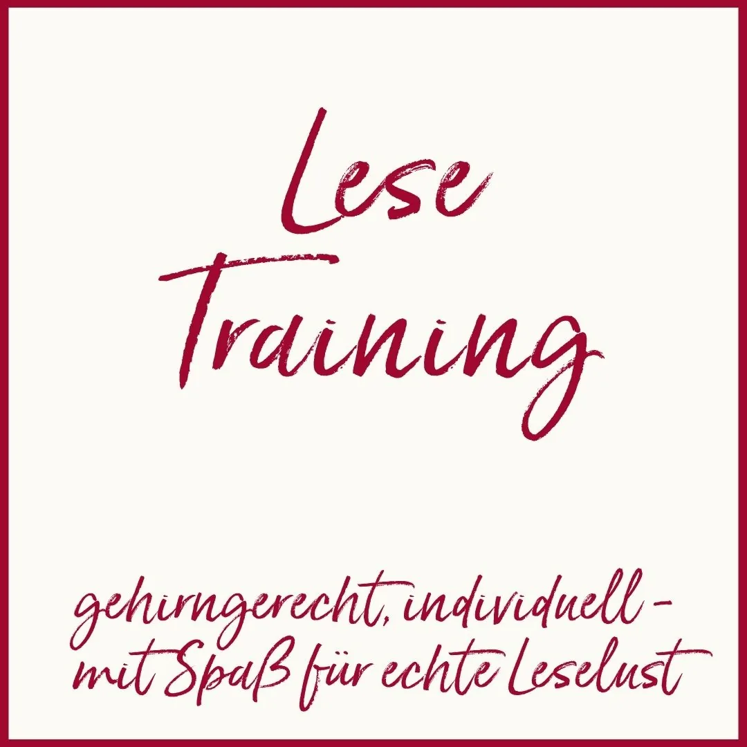 Angebot - LeseTraining - ErfolgsteamFamilie Angebot "LeseTraining", Erfolgsteam Familie